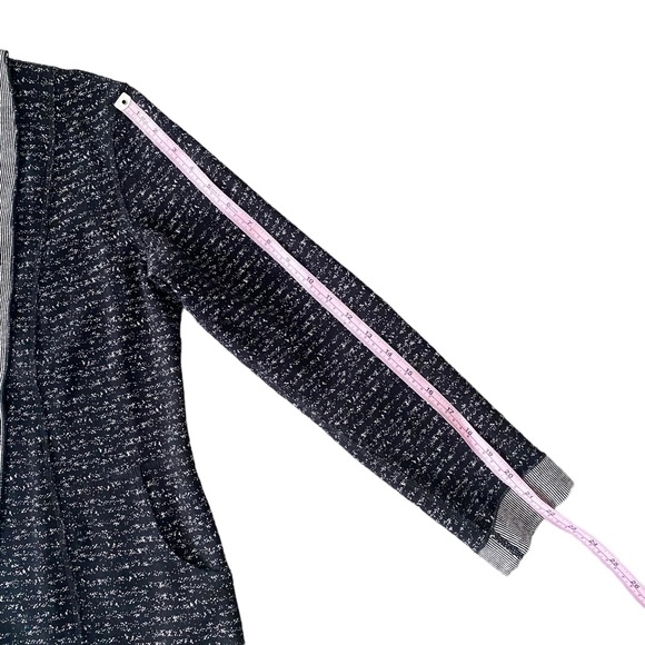 Tribal Open Front Black and White Cardigan PS - Picture 15 of 16